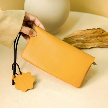 FOLD phone wallet L | mustard